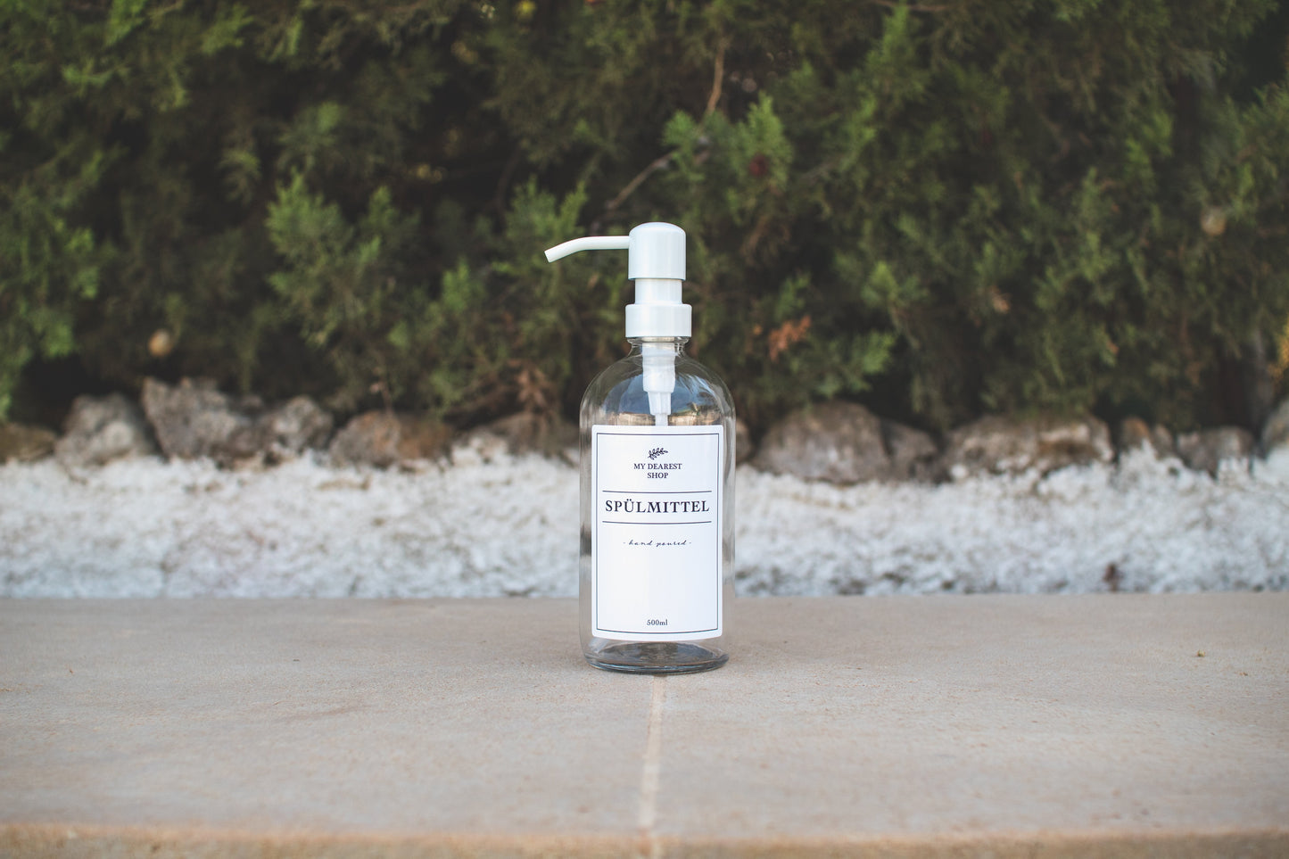 glass | soap dispenser | hand soap - 500ml