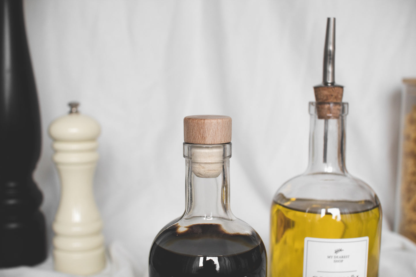 Glass bottle olive oil | Vinegar - round 500ml