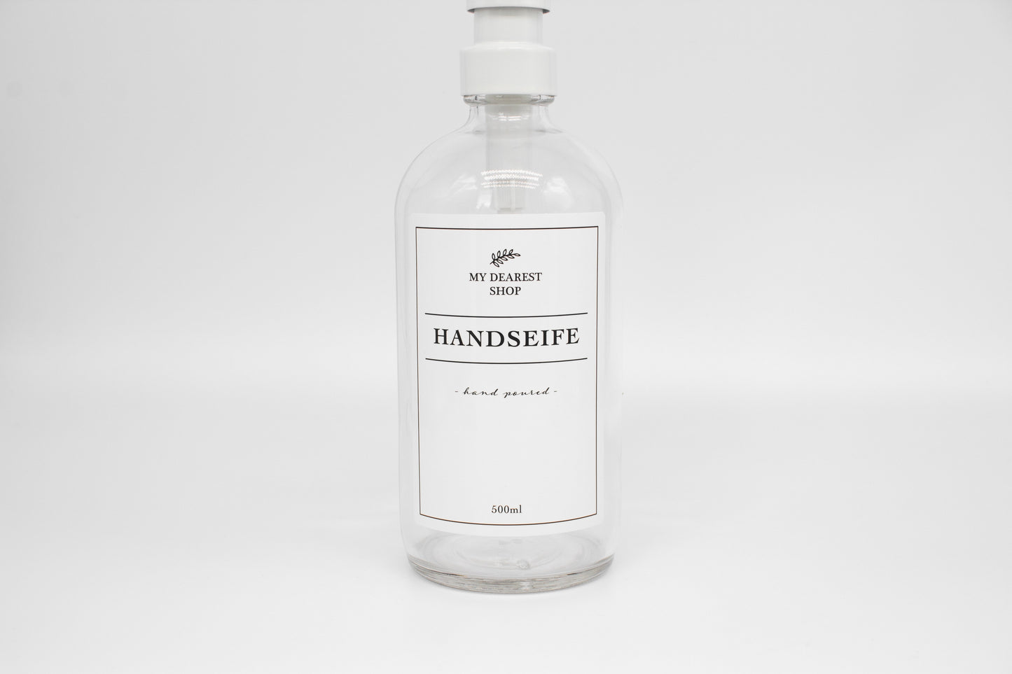 glass | soap dispenser | hand soap - 500ml